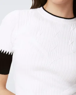 Outlet Medora Sweater In Black And Ivory Sweaters