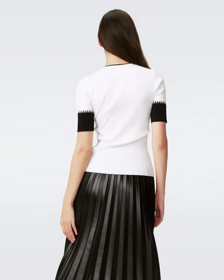 Outlet Medora Sweater In Black And Ivory Sweaters