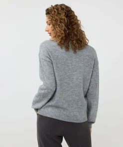 Fashion Melange Strass Stone Sweater In Sweaters
