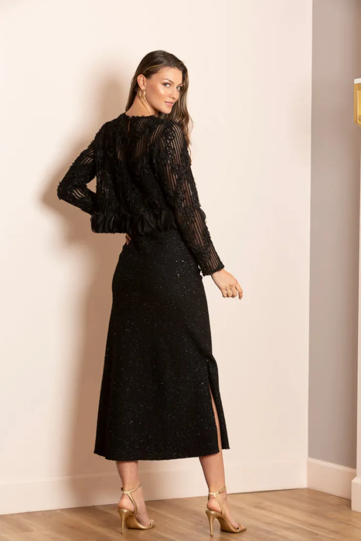 Fashion Michelle Lurex Trumpet Skirt In Special Occasion Dresses|Skirts