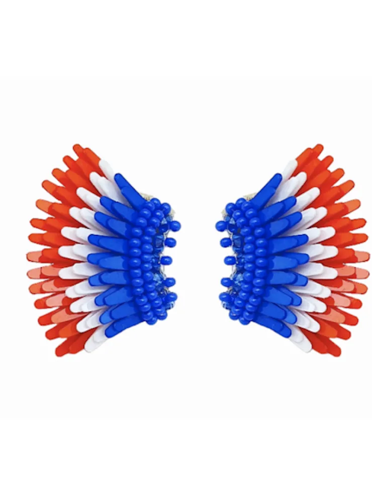 Best Micro Madeline Earring In Red/White/Blue Earrings
