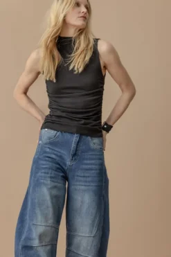 Online Mock Neck Tank In Basics And Tees