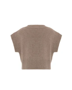 New Pallas Crop Vest In Sweaters|All Outerwear