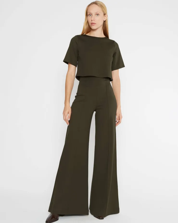 Clearance Ponte Knit Wide Leg Pant In Shop All Matching Sets|Pants