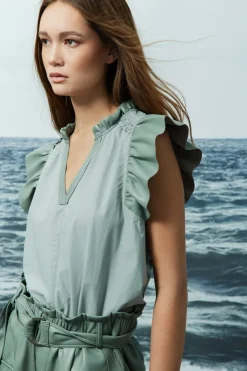 Fashion Reese Frill Blouse In Shop All Matching Sets|Blouses