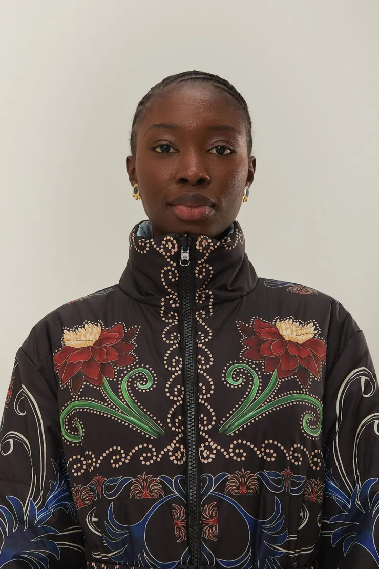 Best Reversible Flowing Beauty Puffer Jacket In Blue All Outerwear