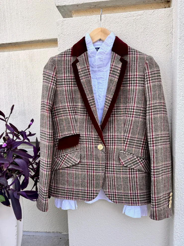 Sale Riaza Velvet Trim Jacket In All Outerwear