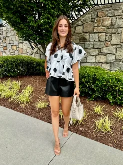 Outlet Richie Leather Shorts In Pants|Shorts