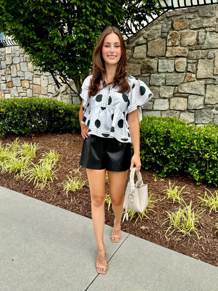 Outlet Richie Leather Shorts In Pants|Shorts