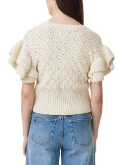 New Ruffle Sleeve Cardigan In Sweaters