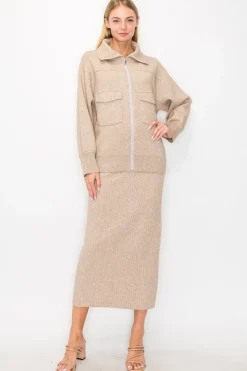 Clearance Salma Ribbed Knit Skirt In Skirts|Shop All Matching Sets