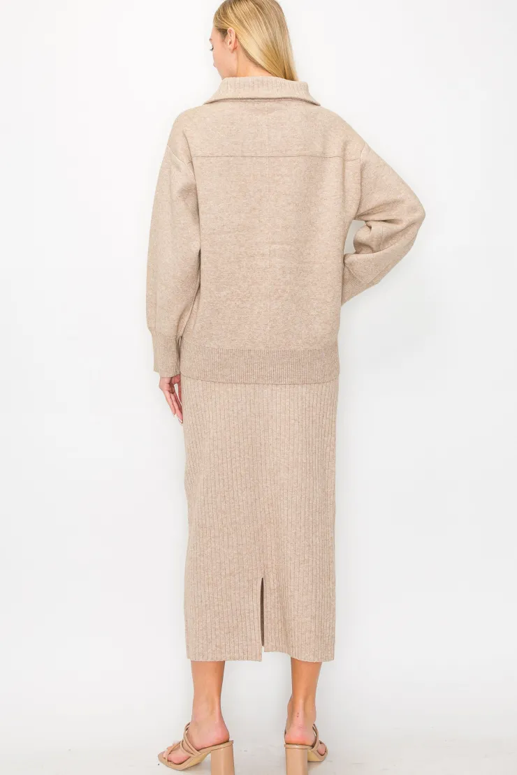 Clearance Salma Ribbed Knit Skirt In Skirts|Shop All Matching Sets