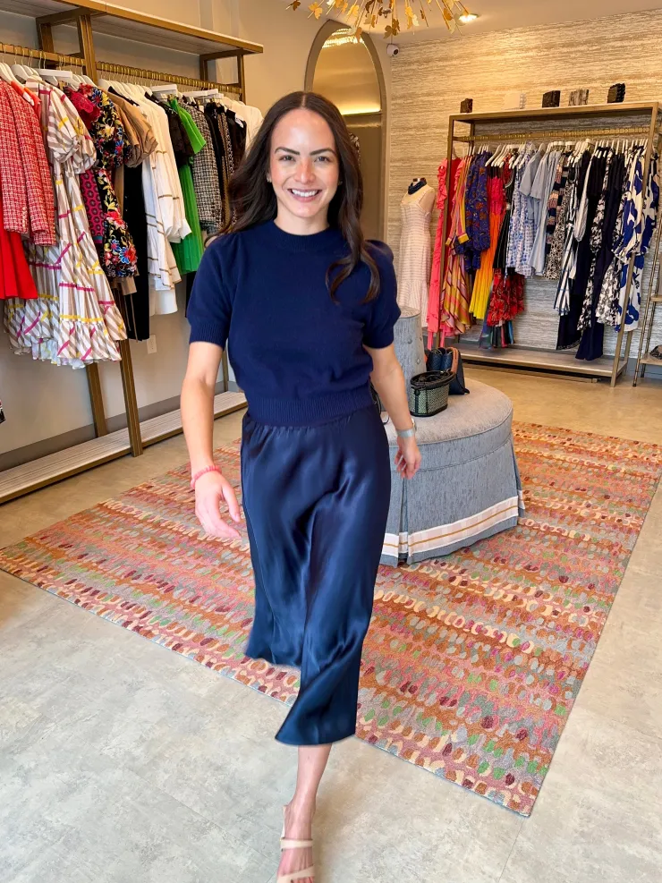 Outlet Satin Midi Skirt In Skirts|Shop All Matching Sets