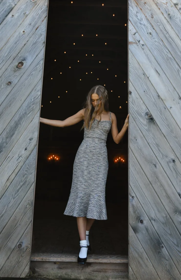 Online Selene Dress In Stitch Tweed Special Occasion Dresses