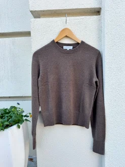 Fashion Shrunken Crew Neck Sweater In Sweaters