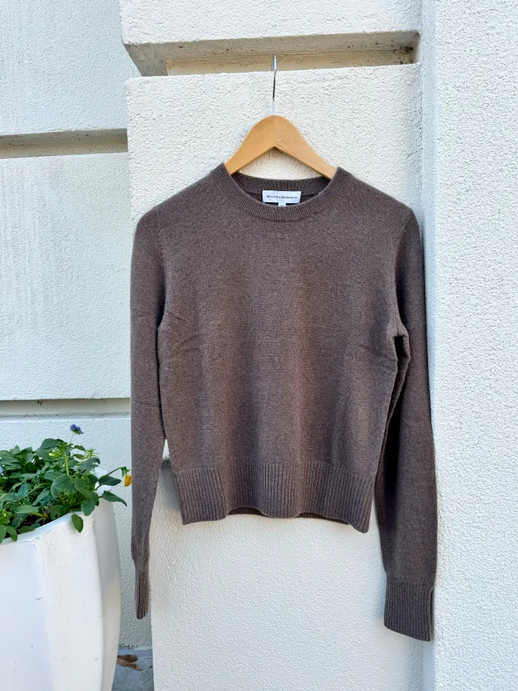 Fashion Shrunken Crew Neck Sweater In Sweaters