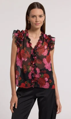 Sale Sia Blouse In Red Blouses