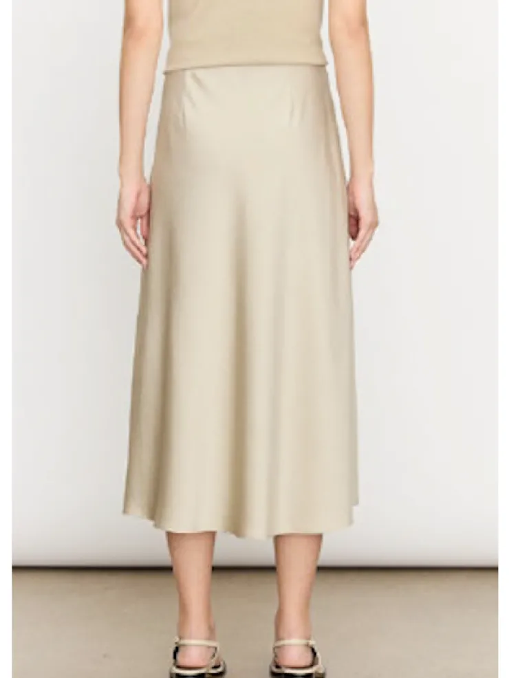 Best Side Zipper Detail Satin Skirt In *FINAL SALE* Skirts