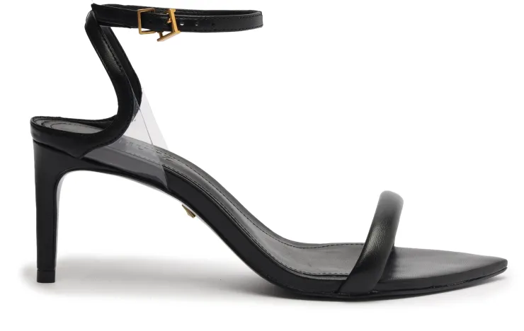 Discount Skye Leather & Vinyl Heeled Sandal In Special Occasion Dresses|Heels
