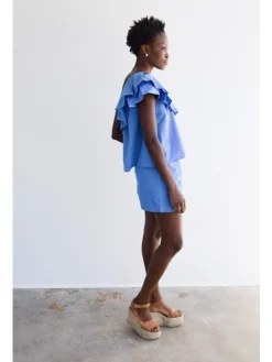 Outlet Smocked Flutter Sleeve Top In *FINAL SALE* Blouses