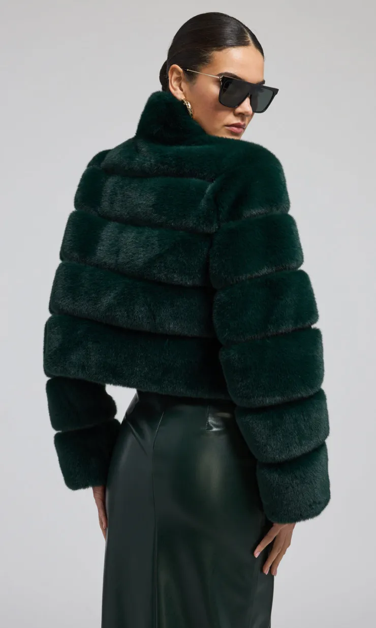 New Tala Fur Bomber Jacket In All Outerwear