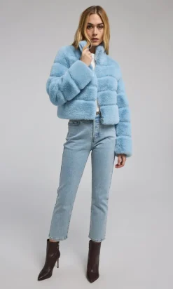 Fashion Tala Fur Bomber Jacket In All Outerwear