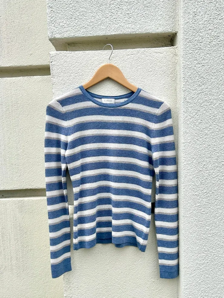 Fashion Thermal Stripe Crew In Basics And Tees|Shop All Matching Sets