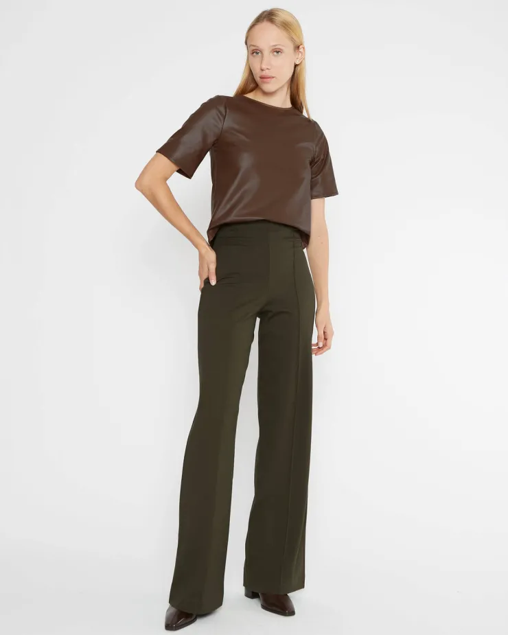 Fashion Vegan Leather Top In Blouses|Shop All Matching Sets