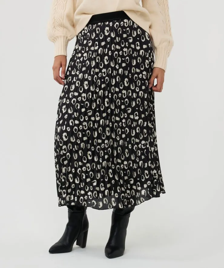 Fashion Wilderness Plisse Satin Skirt In Skirts