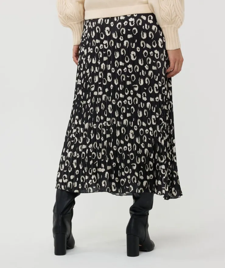 Fashion Wilderness Plisse Satin Skirt In Skirts