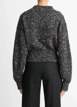 Discount Wool-Silk Donegal Zip Jacket In Donegal Sweaters|All Outerwear