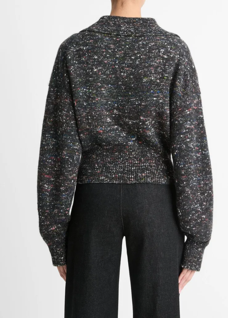 Discount Wool-Silk Donegal Zip Jacket In Donegal Sweaters|All Outerwear
